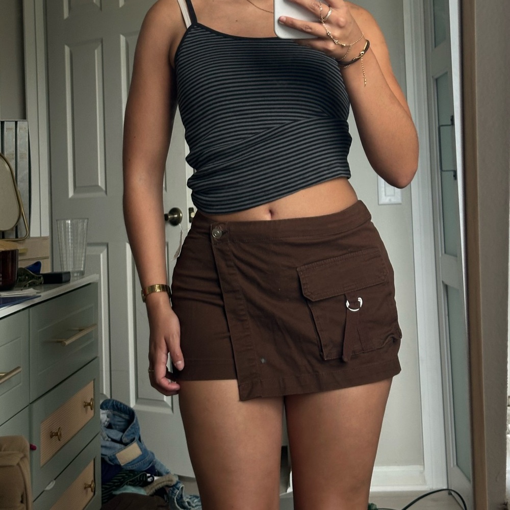 target brown skort